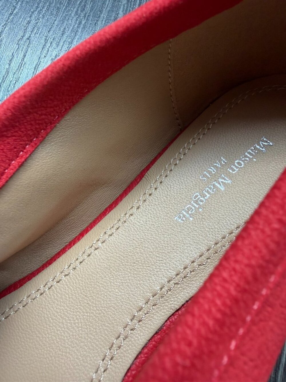 Maison Margiela Women's Red Tabi New Ballerina 37 - Picture 5 of 12